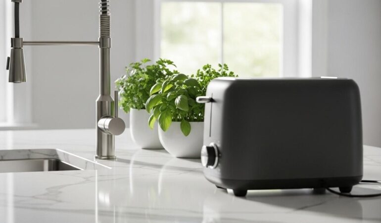 Conception de comptoirs de cuisine : marbre, granite ou quartz ?