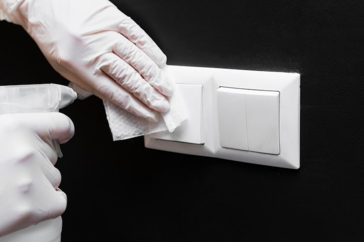 Finitions nettoyage : interrupteurs et plinthes