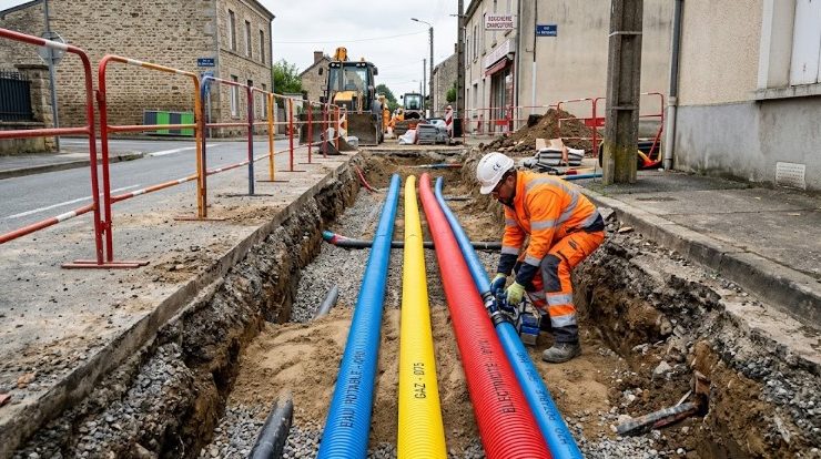 Pourquoi le choix des gaines de couleur (bleu, jaune, rouge) est normé en VRD