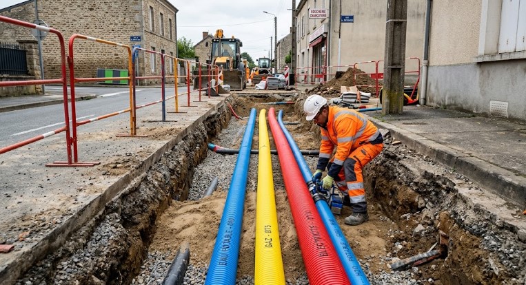 Pourquoi le choix des gaines de couleur (bleu, jaune, rouge) est normé en VRD