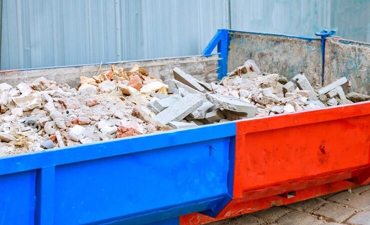 Benne gravats propres : ne jetez pas de plastique dedans